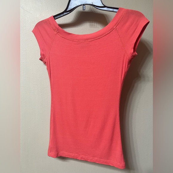 Bebe Logo Top Swarovski Crystals Medium Coral - Picture 3 of 4